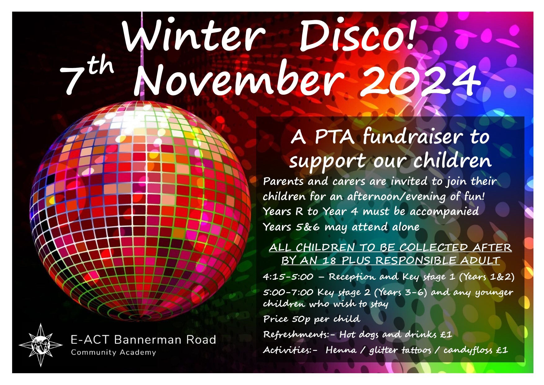 2024 10 12 7th november school disco