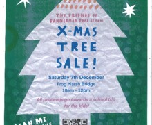 Xmas tree sale 7th Dec