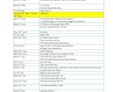 2025 05 Dates for the Diary 1